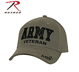 Image of Rothco Deluxe Low Profile Military Branch Veteran Cap, Army