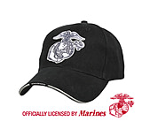 Image of Rothco Deluxe U.S.M.C. G &amp; A Low Profile Insignia Cap w/ Marines Backstrap