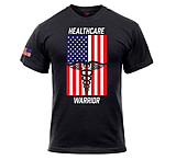 Rothco Healthcare Warrior US Flag T-Shirt - Mens, Black, Large, 1937-L