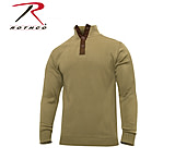 Image of Rothco 3-Button Sweater With Suede Accents