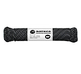 Image of Rothco Polyester Paracord - Black w/Reflective Tracers