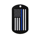 Image of Rothco Thin Blue Line Dog Tag