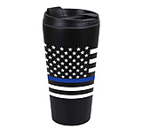 Image of Rothco Thin Blue Line Flag Travel Mug