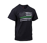 Image of Rothco Thin Green Line Distressed Flag T-Shirt