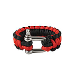 Image of Rothco Thin Red Line Paracord Bracelet Wtih D-Shackle