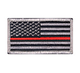 Image of Rothco Thin Red Line US Flag Patch - Hook Back