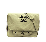 Image of Rothco Vintage Canvas Paratrooper Bag w/ Bio-Hazard Symbol