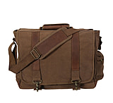 Image of Rothco Vintage Canvas Pathfinder Laptop Bag With Leather Accents