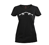 Image of Rothco Women's Crossed Rifle Long Length T-Shirt