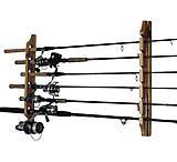 Image of Rush Creek Creations Rustic Pine 6 Fishing Rod Holder