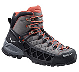 Image of Salewa Alp Flow Mid GTX Hiking Boot - Women's-Charcoal/Indio-Medium-7.5 US