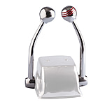 Image of Schmitt &amp; Ongaro Marine Standard Control Arm Set w/Red Throttle Knob &amp; Plain Shift Knob