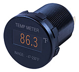 Image of Sea-Dog Round OLED Temperature Meter Fahrenheit w/6' Lead
