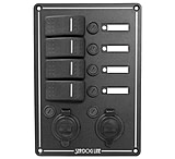 Image of Sea-Dog Switch Panel 4 Circuit w/Dual Power Socket &amp; Illuminated Switches