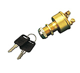 Image of Sea-Dog 420356-1 Sea Dog Four Position Brass Ignition Switch 13/16 Acc Off Ign. Start