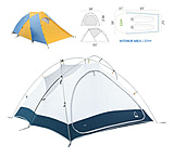 Image of Sierra Designs Omega 2 Tent - 2 Person, 4 Season