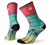 Image of Smartwool Curated Surfing Flamingo Crew Socks - Women's