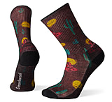 Image of Smartwool Hike Light Desert Solitaire Print Crew Socks - Men's