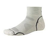 Image of Smartwool PhD Outdoor Ultra Light Mini Sock - Stone/Charcoal M
