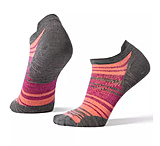 Image of Smartwool Run Zero Cushion Striped Low Ankle Socks - Women's
