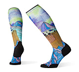 Image of Smartwool PhD Ski Light Elite Northern Dreams Print Socks - Women's