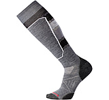 Image of Smartwool PhD Ski Light Elite Pattern Sock - Women's-Medium Gray-Medium