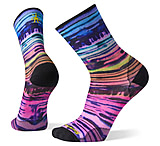Image of Smartwool PhD Ultra Light Watercolor Stripe Print Crew Socks - Men's