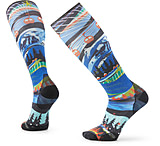 Image of Smartwool Ski Zero Cushion Skication Print OTC Socks - Men's