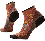 Image of Smartwool Bike Zero Cushion Paisley Print Ankle Socks - Women's