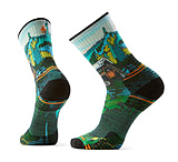 Smartwool Hike Targeted Cushion Trail Trekker Print Crew Socks - Men's, Winter Moss, Extra Large, SW003032K1810XL000