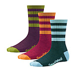 Image of Smartwool Stripe Hike Medium Crew 3 Pack Socks - Women's