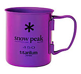 Image of Snow Peak Titanium Double Wall Mug- 450 Purple