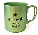 Image of Snow Peak Titanium Single Wall Cup- 450 Blue