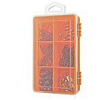 Image of South Bend Value Pak Assorted 150 Piece Hooks, Swivels, Snap Swivles and Sinkers w/Utility Box