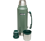 Image of Stanley Tools Classic Vacuum Bottle 1.1QT-Hammertone Green