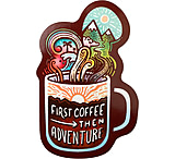 Image of Sticker Art First Coffee Then Adventure Sticker