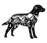 Image of Sticker Art Adventure Dog Sticker