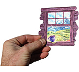 Image of Sticker Art Wilderness Thru A Window Sticker