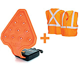 Image of STKR Concepts FLEXIT AUTO Roadside Flashlight Safety Combo Kit - A 200 Lumen, Ultra-Flexible Roadside Safety LED Flashlight &amp; High-Vis Safety Vest