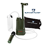Image of Survivor Filter Pro Ultimate Multi-Purpose Personal Water Filter w/ Drinking Cup, Carrying Bag, and Detachable Filter Tubes