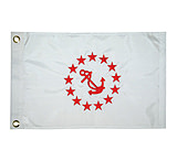 Image of Taylor Made 93078 Nylon Officer Flag 12in x 18in Rear Commodore