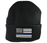 Image of Thin Blue Line Flag Embroidered Beanie