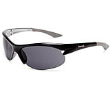 Image of Timberland TB7069 Semi-Rimless Wrap Sunglasses w/ Cutout Detail