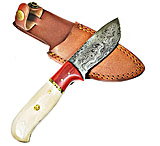 Image of Titan Damascus Steel Fixed Blade Kbelly Skinner Knife, 8in