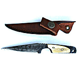 Image of Titan Damascus Steel Fixed Blade Neck Knife, 6in