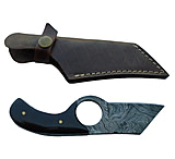 Image of Titan Damascus Steel Fixed Bull Horn Handle Knife TD-031