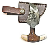 Image of Titan Damascus Steel Fixed Blade Push Skinner Knife, 4.2in