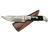 Image of Titan Damascus Steel Fixed Blade Hunting Knife, 8.5in