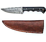 Image of Titan Damascus Steel Fixed Knife Bull Horn Skinny Handle TD-028