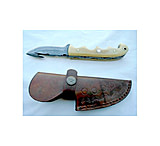 Image of Titan Damascus Steel Fixed Blade Guthook Skinning Knife, 8in